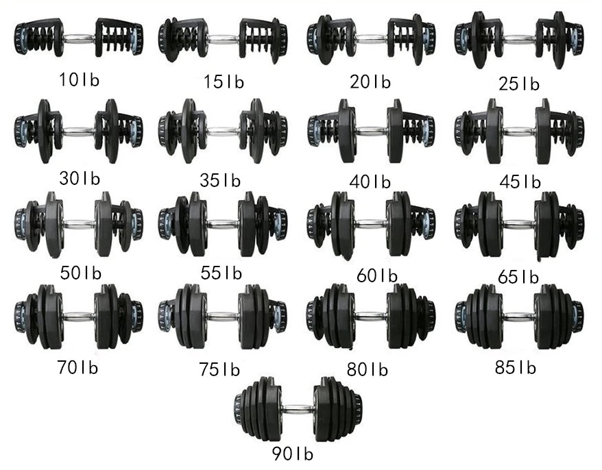 40kg Adjustable Dumbbell Gym