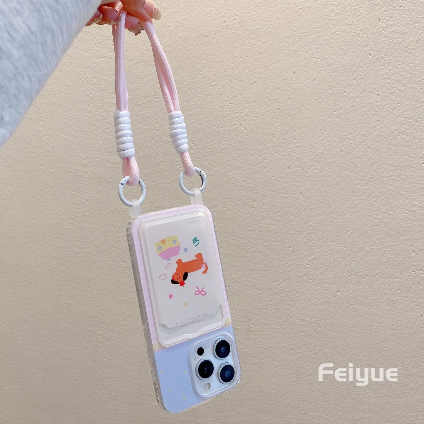 Cute Soft Phone Case with a Card Holder Wallet Shockproof Cover
