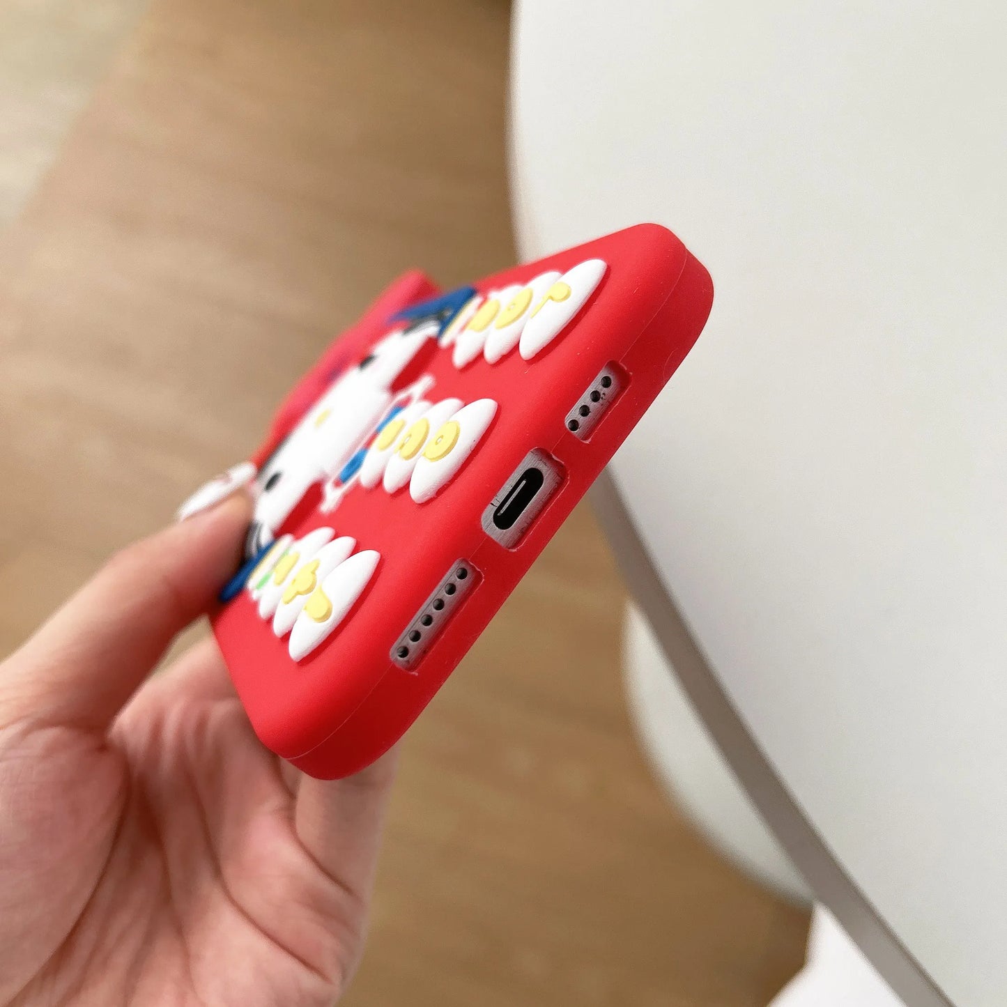 Cute 3D Telephone Hello Kitty Phone Case for iPhone