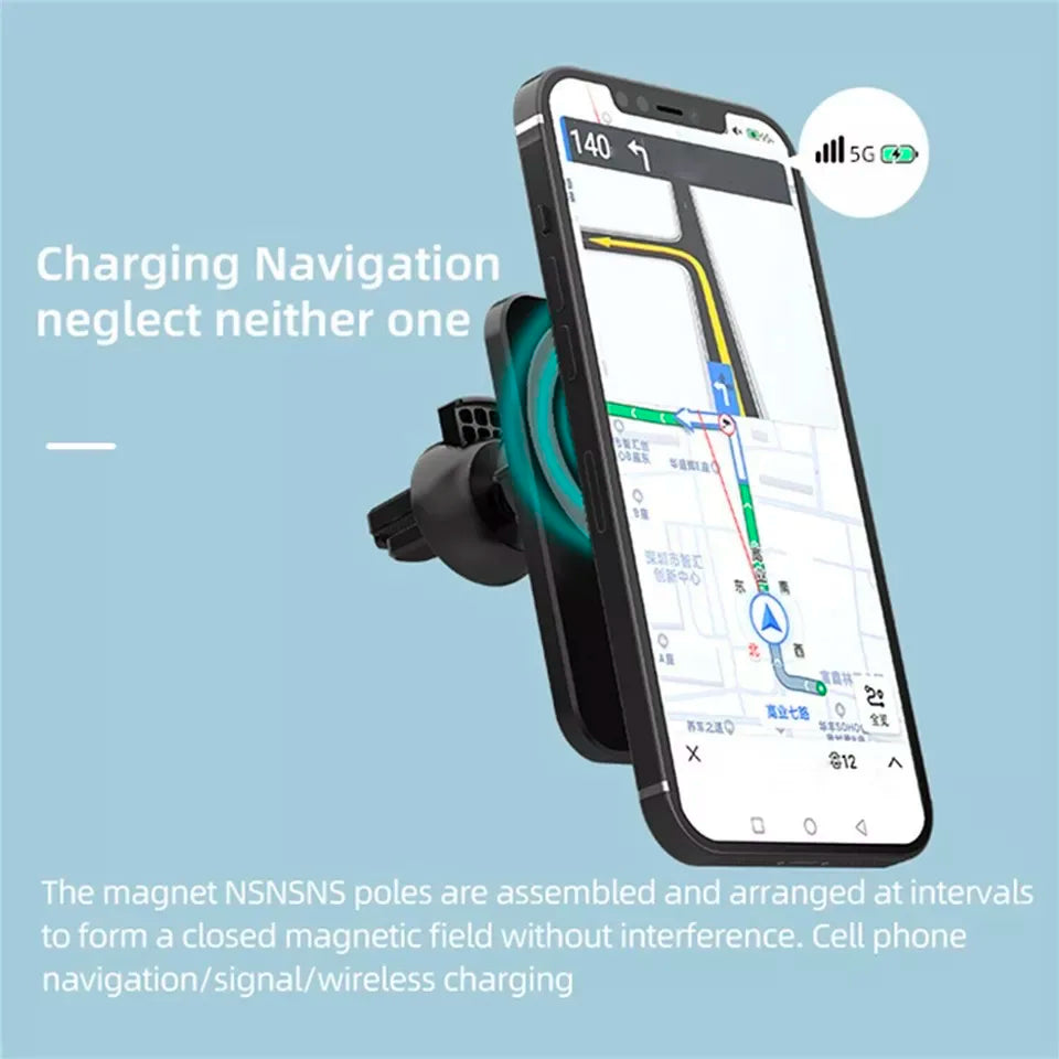 Wireless Charger and Magnetic Car phone Holder