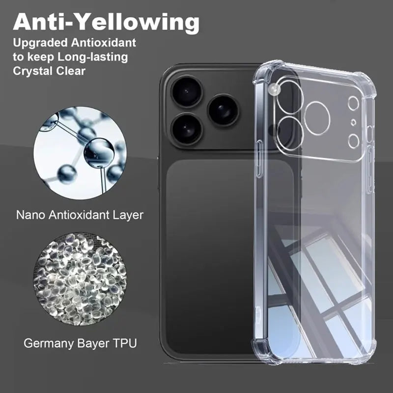 Soft Silicone TPU Phone Case For iPhone 17