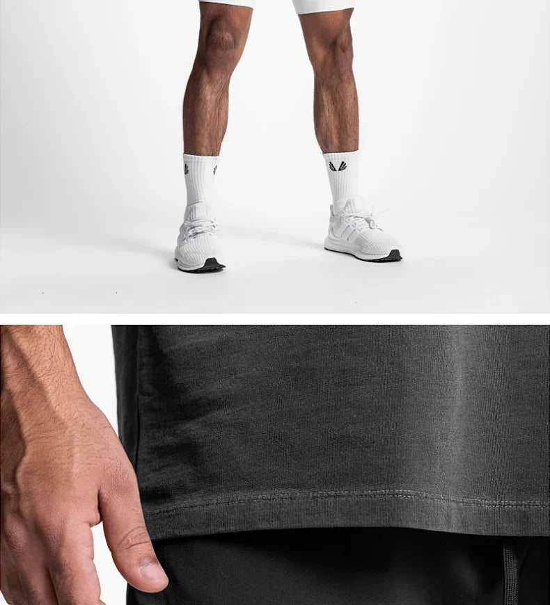 Mens Gyms Fitness 2 in 1 Quick Dry Shorts
