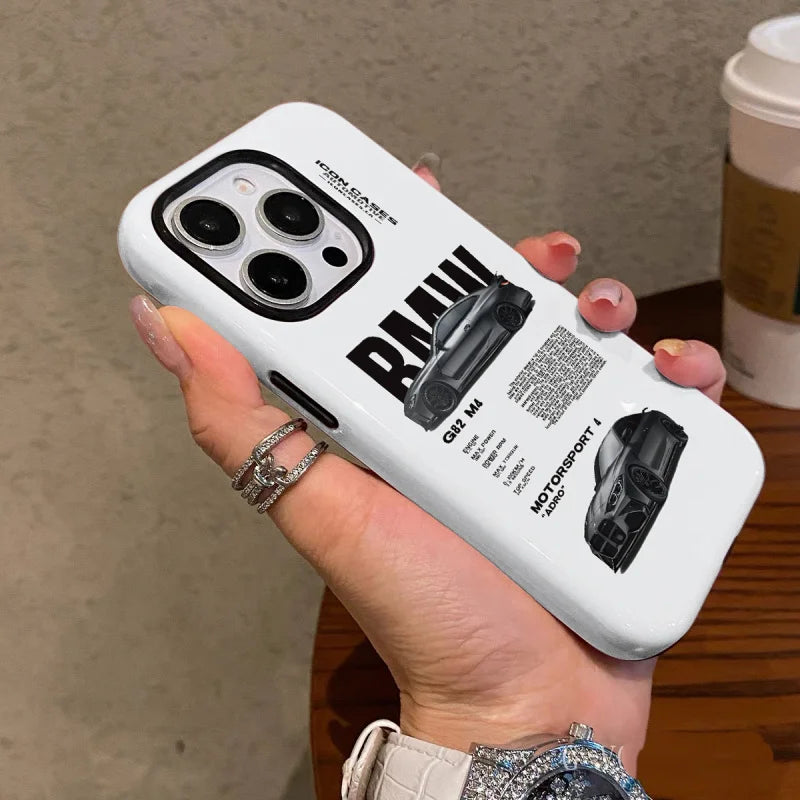 Fashionable black car Phone Case