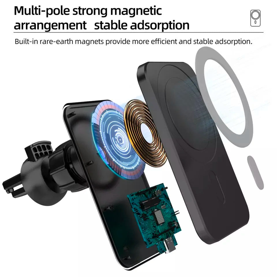 Wireless Charger and Magnetic Car phone Holder